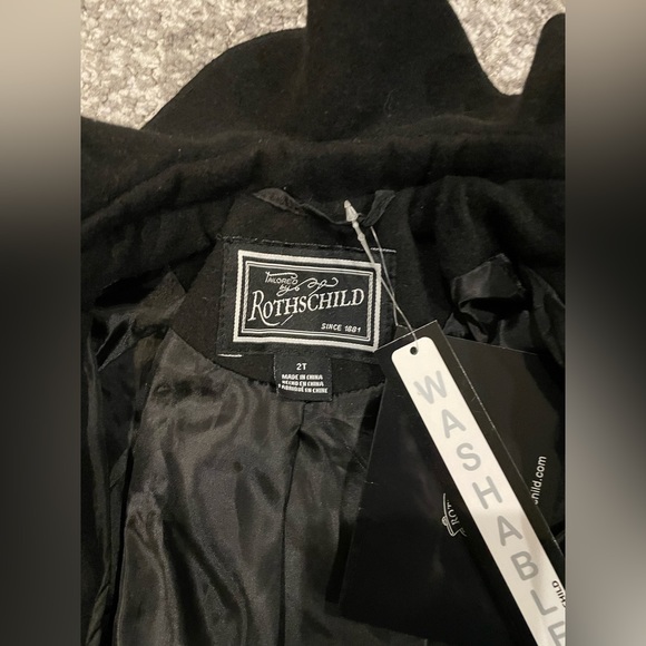 NWT Black Rothschild Ruffle Coat - Picture 4 of 6